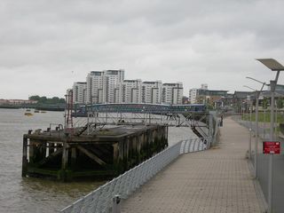 Thames path woolwich