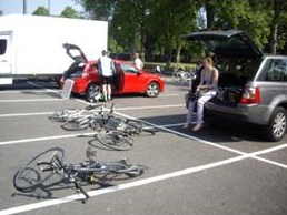 Bikes before leaving Windsor